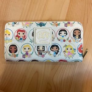 DISNEY Funko Pop! by Loungefly Disney Princess Circles Zip Around Wallet